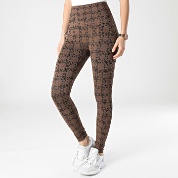  Guess - Legging Femme V2RB09-ZZ04N Marron
