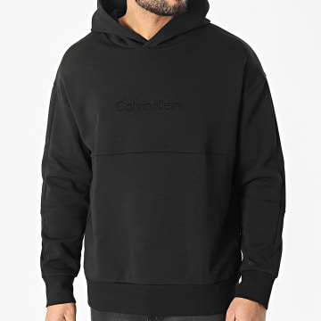  Calvin Klein - Sweat Capuche Comfort Debossed Logo 8058 Noir