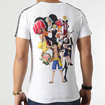  One Piece - Tee Shirt A Bandes Nakama 2 Blanc