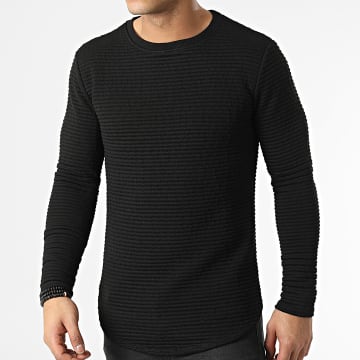  Uniplay - Tee Shirt Manches Longues Oversize UP-T897 Noir