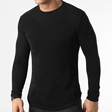  Uniplay - Tee Shirt Manches Longues Oversize UP-T898 Noir