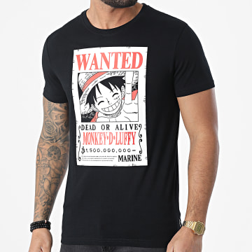  Capslab - Tee Shirt Wanted Luffy Noir