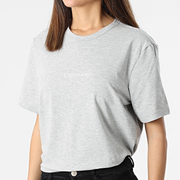  Calvin Klein - Tee Shirt Femme QS6756E Gris Chiné