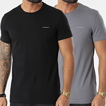  Calvin Klein - Lot De 2 Tee Shirts 5194 Noir Gris
