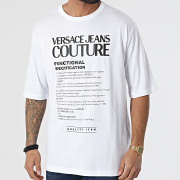  Versace Jeans Couture - Tee Shirt 14 Specs Neg 72GAHT21 Blanc