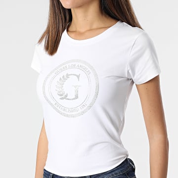  Guess - Tee Shirt Femme W1RI14 Blanc