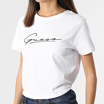  Guess - Tee Shirt Femme V2RI11 Blanc