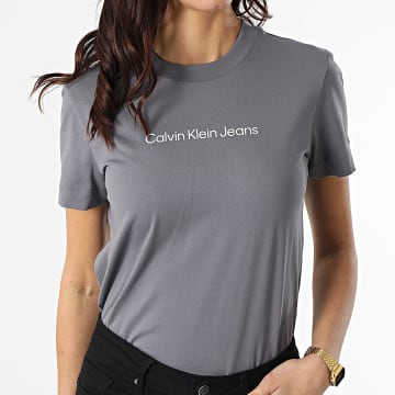  Calvin Klein - Tee Shirt Femme 7713 Gris