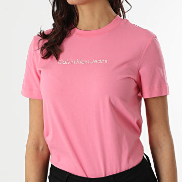  Calvin Klein - Tee Shirt Femme 7713 Rose
