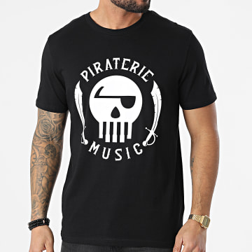  La Piraterie - Tee Shirt La Piraterie Music Noir Blanc