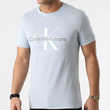  Calvin Klein - Tee Shirt Seasonal Monogram 0806 Bleu Ciel