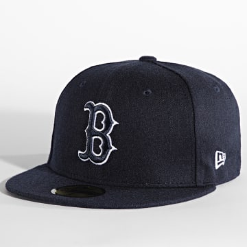  New Era - Casquette Fitted 59Fifty Melton Boston Red Sox Bleu Marine