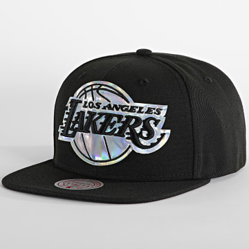  Mitchell and Ness - Casquette Snapback Iridescent XL Logo Los Angeles Lakers Noir