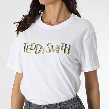  Teddy Smith - Tee Shirt Femme Telma Blanc