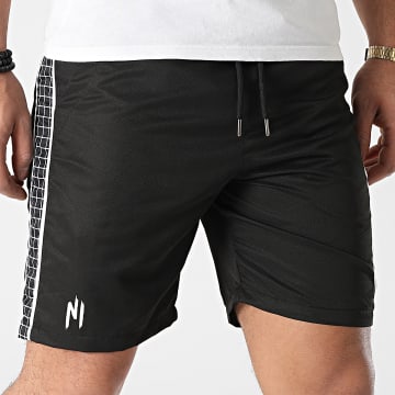  NI by Ninho - Short Jogging A Bandes 037 Noir