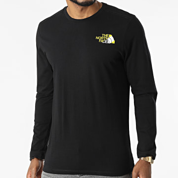  The North Face - Tee Shirt Manches Longues Coordinates A5IG9 Noir