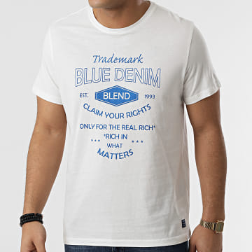  Blend - Tee Shirt 20713234 Blanc