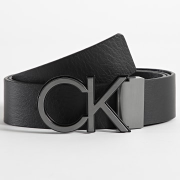  Calvin Klein - Ceinture Ajustable Cuir Outlined 8269 Noir