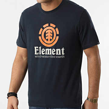  Element - Tee Shirt Vertical Bleu Marine