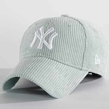  New Era - Casquette Femme 9Forty Fashion Corduroy New York Yankees Turquoise Clair