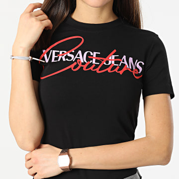  Versace Jeans Couture - Tee Shirt Femme Rubber Noir