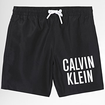  Calvin Klein - Short De Bain Enfant Medium Drawstring 0006 Noir