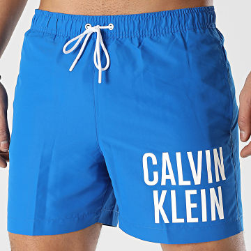  Calvin Klein - Short De Bain Medium Drawstring 0701 Bleu