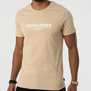  Jack And Jones - Tee Shirt Branding 12205731 Beige