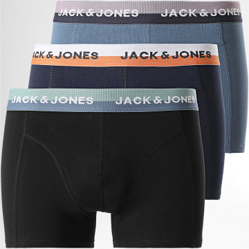  Jack And Jones - Lot De 3 Boxers Spring Bleu Noir