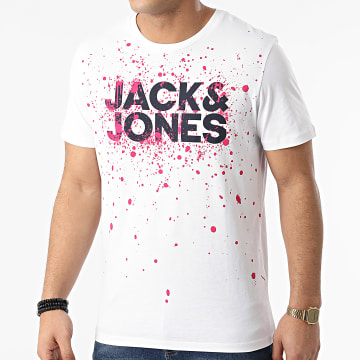  Jack And Jones - Tee Shirt New Splash Blanc