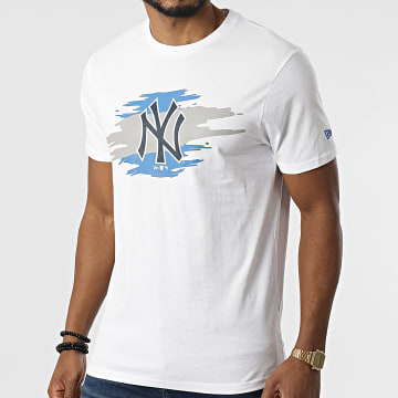  New Era - Tee Shirt Tear Logo New York Yankees 12893111 Blanc