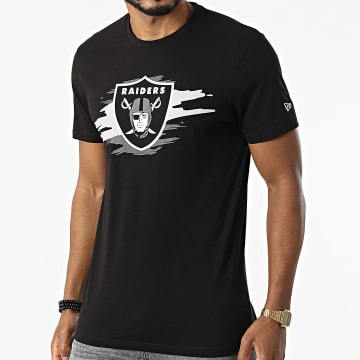  New Era - Tee Shirt Tear Logo Las Vegas Raiders 12893031 Noir