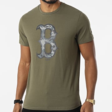  New Era - Tee Shirt Boston Red Sox 12893134 Vert Kaki