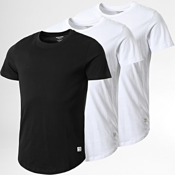 Jack And Jones - Pack de 3 Camisetas Oversize Noa Blanco Negro