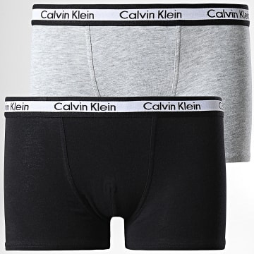  Calvin Klein - Lot De 2 Boxer Enfant Noir Gris Chiné