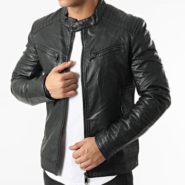  Kymaxx - Veste Biker 5032 Noir