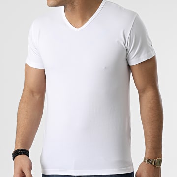 Eden Park - E351E60 Camiseta cuello pico Blanco