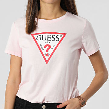  Guess - Tee Shirt Femme W1YI1B Rose