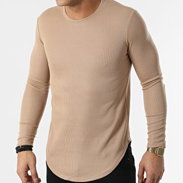  Uniplay - Tee Shirt A Manches Longues Oversize UY776 Camel