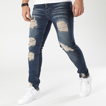 Black Needle - Jeans slim DH-5001 Denim blu