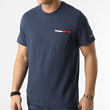 Tommy Jeans - Essential Flag 3063 Camiseta de bolsillo azul marino
