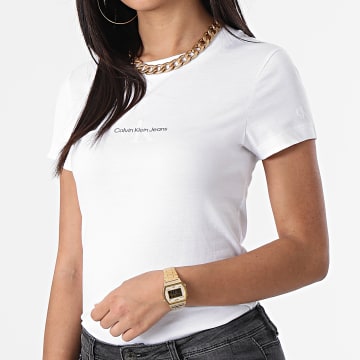  Calvin Klein - Tee Shirt Femme 7902 Blanc