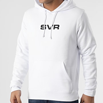  SVR - Sweat Capuche Logo Blanc Noir