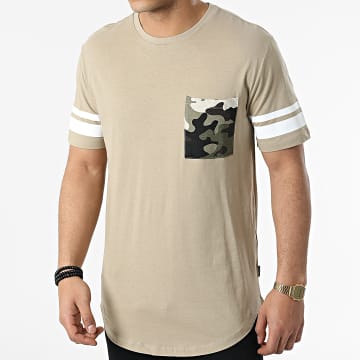  Only And Sons - Tee Shirt Oversize Poche 22021873 Kaki Clair