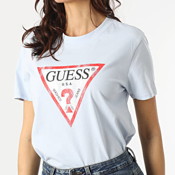 Guess - Maglietta da donna W93I0R Blu chiaro