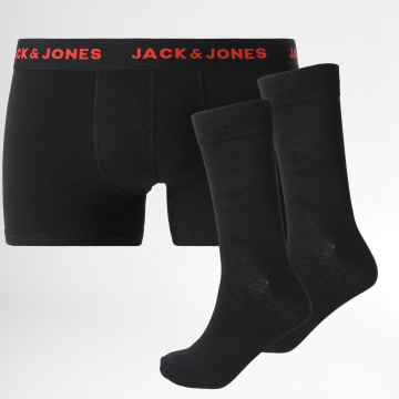  Jack And Jones - Lot Boxer Et Chaussettes Valentine Noir