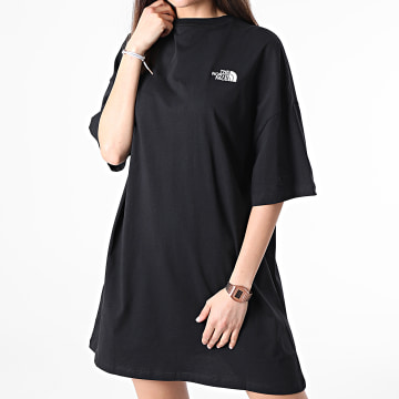  The North Face - Robe Tee Shirt Oversize Femme A55AP Noir