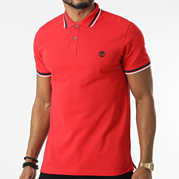  Timberland - Polo A Manches Courtes Millers River A26MS Rouge