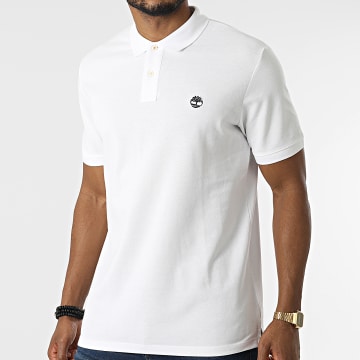  Timberland - Polo A Manches Courtes Millers River A26N4 Blanc