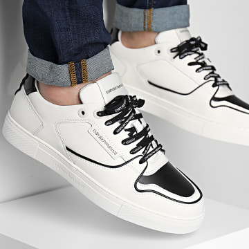  Emporio Armani - Baskets X4X549 Off White Black